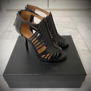 L.A.M.B. Kamy Heel Sandals